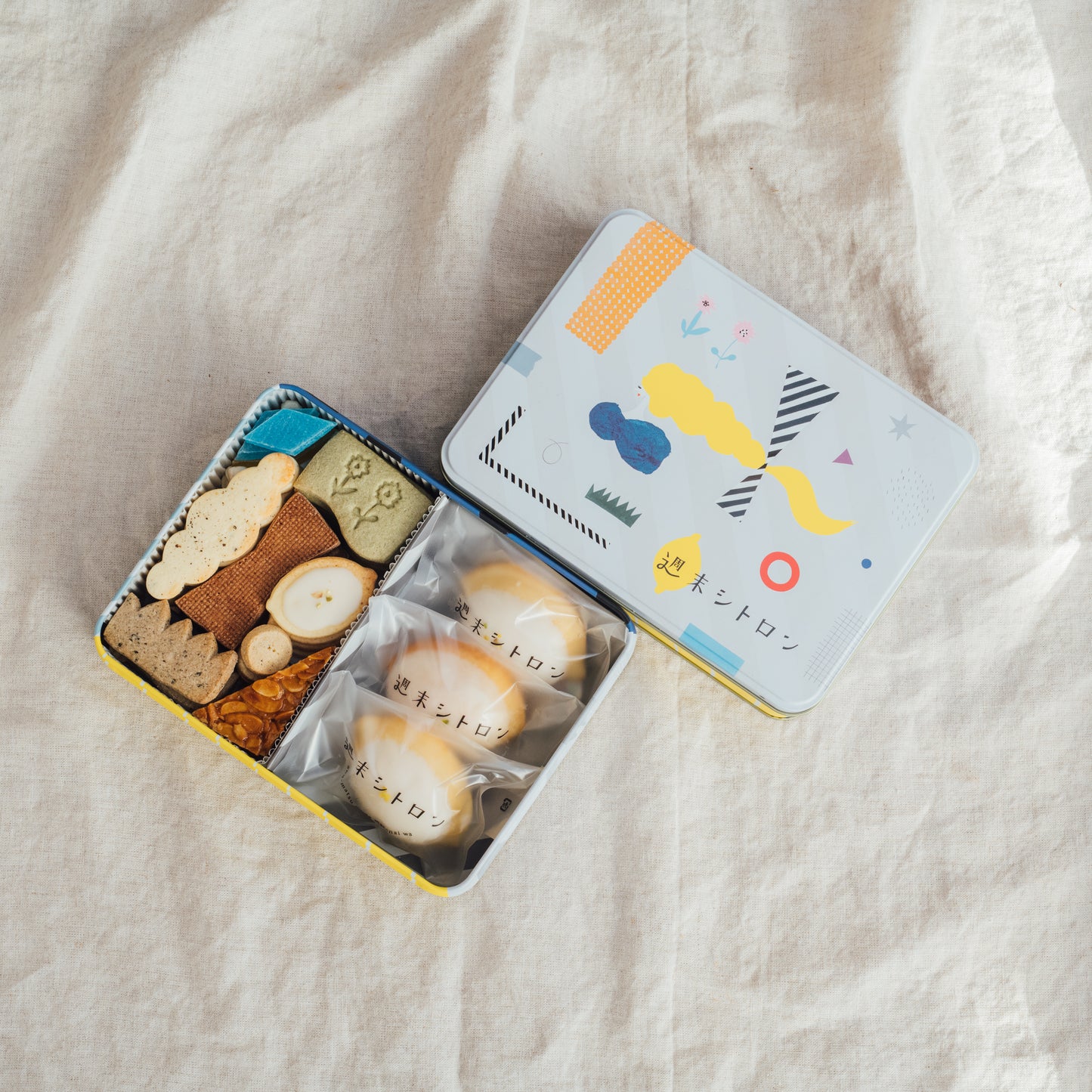 週末シトロン クッキー缶